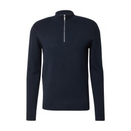 DAN FOX APPAREL Pulover 'Roman' albastru închis