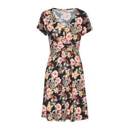 BUFFALO Rochie de vară verde deschis / roz / negru