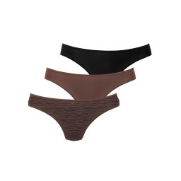 LASCANA Tanga maro / negru