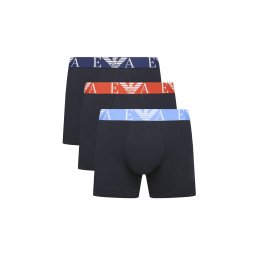 Emporio Armani Boxeri bleumarin / azuriu / roșu ruginiu / alb