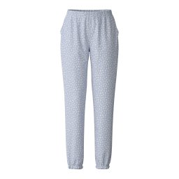 CALIDA Pantaloni de pijama albastru deschis / alb murdar