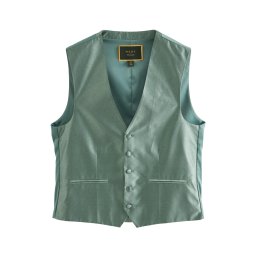 Next Vestă de costum verde deschis