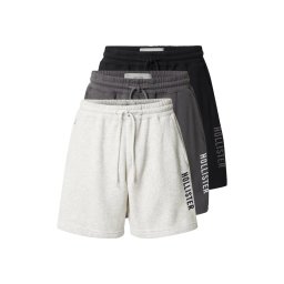 HOLLISTER Pantaloni gri închis / gri amestecat / negru