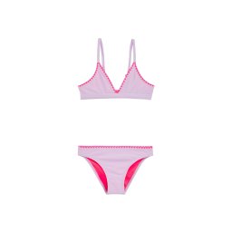WE Fashion Costum de baie două piese mov deschis / roz