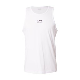 EA7 Emporio Armani Tricou negru / alb