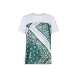 Liu Jo Tricou bej deschis / albastru regal / verde / alb