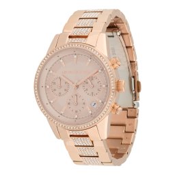MICHAEL Michael Kors Ceas analogic 'RITZ' auriu - roz / transparent