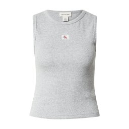 Calvin Klein Jeans Top gri / roșu / alb