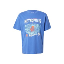 GAP Tricou 'SUPERMAN METROPOLIS' azur / albastru aqua / portocaliu / alb