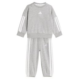 ADIDAS SPORTSWEAR Costum de trening 'Essentials' gri amestecat / alb