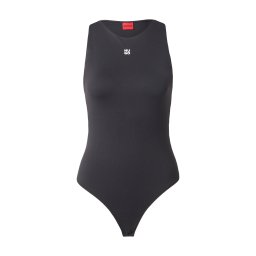 HUGO Tricou body 'Dasiel' negru / alb
