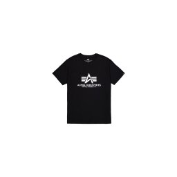 ALPHA INDUSTRIES Tricou negru / alb