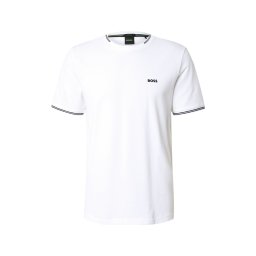 BOSS Tricou 'Taul' negru / alb
