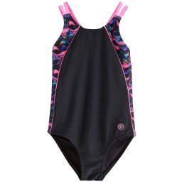Next Costum de baie întreg albastru / verde / roz / negru