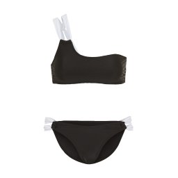 LSCN by LASCANA Costum de baie două piese negru / alb