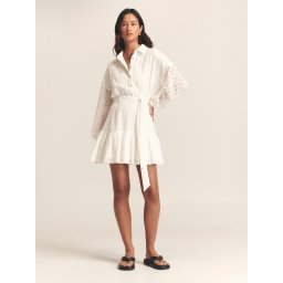 St MRLO Rochie tip bluză 'Pati' alb
