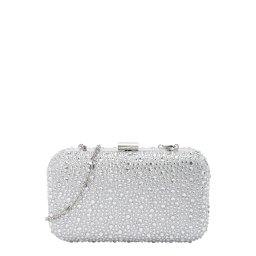 mascara Clutch argintiu