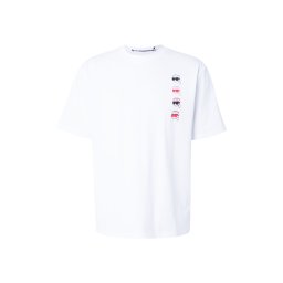 Karl Lagerfeld Tricou 'Ikon Fusion' roșu / negru / alb