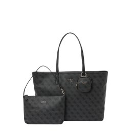 GUESS Plase de cumpărături 'POWER PLAY II LARGE TECH TOTE' gri metalic / gri închis