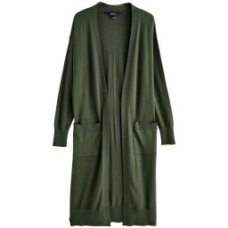 Next Geacă tricotată verde închis