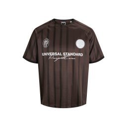 Jack & Jones Plus Tricou ciocolatiu / alb
