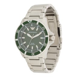 Emporio Armani Ceas analogic verde pin / argintiu