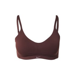 NIKE Sutien sport 'ALATE MINIMALIST' ciocolatiu
