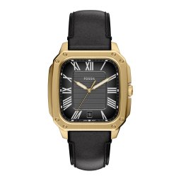FOSSIL Ceas analogic 'CROSBY' auriu / negru