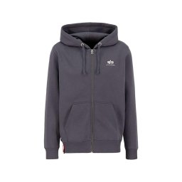 ALPHA INDUSTRIES Hanorac 'Basic Zip' gri închis