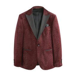 Next Sacou roșu burgundy / negru