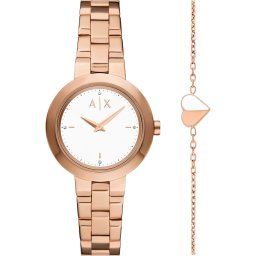 ARMANI EXCHANGE Set de bijuterii rosé / alb