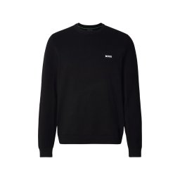 BOSS Pulover 'Momentum-X' negru / alb
