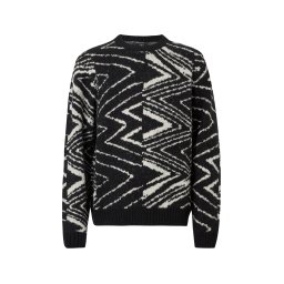 Volcom Pulover 'ZAGNER' negru / alb murdar