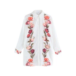 Next Rochie tip bluză mai multe culori / alb