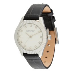 DKNY Ceas analogic 'Chambers Glitz' negru / argintiu