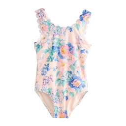 Next Costum de baie întreg albastru / turcoaz / roz / roz pastel