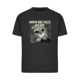 Merchcode Tricou 'Shrek When Bae tells me no' negru
