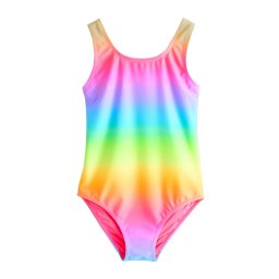Next Costum de baie întreg albastru aqua / galben / verde măr / mov lavandă