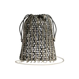 Lipsy Clutch negru / argintiu