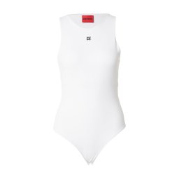HUGO Tricou body 'Dasiel' negru / alb