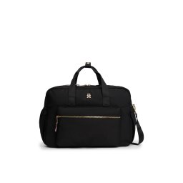 TOMMY HILFIGER Geantă 'TH Monogram Plaque Changing' negru