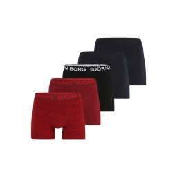 BJÖRN BORG Boxeri bleumarin / roșu / roşu închis / negru