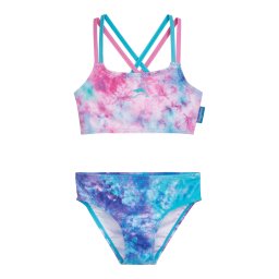 PLAYSHOES Costum de baie două piese albastru / turcoaz / lila / roz