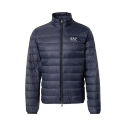 EA7 Emporio Armani Geacă de iarnă albastru închis / alb
