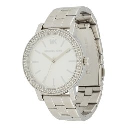 MICHAEL Michael Kors Ceas analogic 'Corey' argintiu / alb