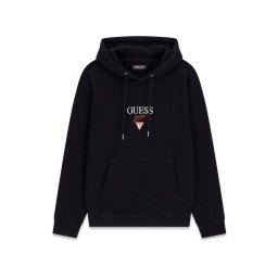 GUESS JEANS Bluză de molton 'BAKER' roșu / negru / alb