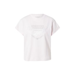 GUESS Tricou 'LA STARS' roz pastel / argintiu / alb
