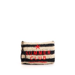 Lola Casademunt Clutch bej / roșu cireș / negru