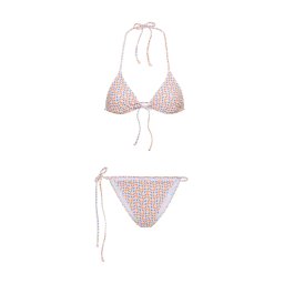LSCN by LASCANA Costum de baie două piese indigo / verde mentă / portocaliu / roz pastel