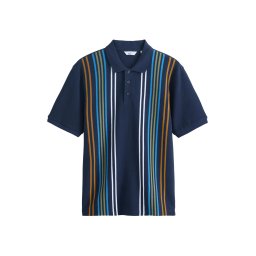 Next Tricou bleumarin / azuriu / portocaliu